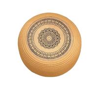 Woven Straw Cushion - Japanese Floor Cushion | Meditation Cushions for Sitting on the Floor | Woven Tatami Floor Cushion, Hand Breathing Tatami Fabric