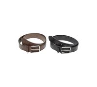 Woven synthetic leather embossed belt Urban Classics (x2) Noir S/M
