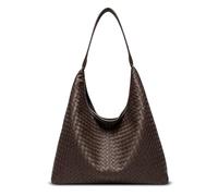 Woven Textured Vegan Leather Hobo Tote Bag Large Slouchy Purse for Women | Trendy work handbag with magnetic closure and interior pockets. Chic aesthetic satchel ideal to carry daily travel essentials
