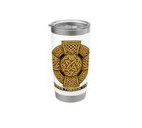 Woven Through Time High Cross Decorative Knotwork Stainless Steel Insulated Tumbler