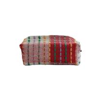 Woven Tissue Box Retro Woven Fabric Tissue Box Line Design Rectangular Ape Household And Cotton Material Storage Organizer(Color3)