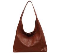 Woven Tote Bag for Women, Top-handle Woven Purse Large Capacity Woven Leather Bag Waterproof Soft Women's Totes for Dating, Travel, Work Vegan Leather Tote Woven Leather Bag Woven Purse Leather Tote B