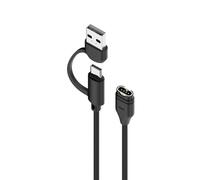 Woven USB Type C Cable For Digital Watches Wear Resistant Cord Double Input Link