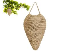 Woven Wasp Nest - Fake Wasp Nest - Faux Hornet Hive Hangable Decoration for Outdoor Patio Eaves Garden Orchard Use