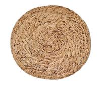Woven Wicker Table Place Mats 4/6/8/10pcs Handwoven Table Mats Tea Ceremony Insulation Mat, Round Rattan Placemats Home Kitchen Wedding Decor(4Pcs)