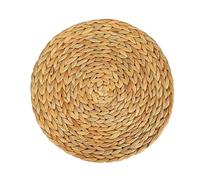 Woven Wicker Table Place Mats Natual Straw Weave Rattan Round Placemats Cups Mat Dining Table Home Decor(30CM)