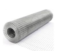 Woven Wire Mesh Roll 304 Stainless Steel Mesh Completely Welded 2"x2" Square Openings Hardware Cloth Chicken Wire Net Fence for Garden Outdoor(1x10m)