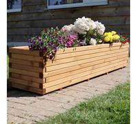Woven Wood 1.2M Pine Raised Trough Planter