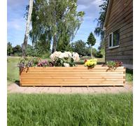 Woven Wood 2M Pine Raised Trough Garden Planter
