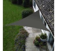 Woven Wood 3.6X3.6X3.6M Triangle Charcoal Premium Waterproof Sail Shade