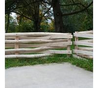 Woven Wood 6.84M Premium Chestnut Lawn Edging 30Cm Height 6 Pieces