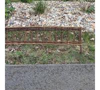 Woven Wood 8m - 8 Pieces Lattice Weave Willow Lawn Edging - 18.5cm Height in Natural Woven Wood Natural