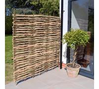 Woven Wood Contemporary Split Hazel Hurdle Fence Panel 6Ft X 5Ft