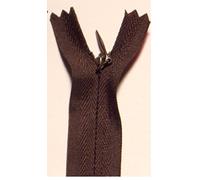 woven zip concealed / invisible 20" (50CM) (BROWN)