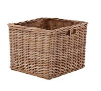Wovenhill | Large Kubu Square Log Basket | Handmade Natural Rattan Storage Box