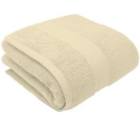WovenWonder Extra Large Jumbo Bath Sheet (100 x 150 cm) Luxury 100% Egyptian Combed Cotton Super Soft 800-GSM XL Bathroom Towels Body Wrap (Cream, Bath Sheet 1 Pack)