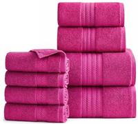 WovenWonder Luxury 800 GSM Egyptian Cotton Bathroom Towels - Heavyweight & Super Soft Hotel Quality Face Cloths, Hand Towels, Bath Towels, Jumbo Bath Sheets and Towel Sets (Pink, 1x Bath Towel)