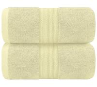 WovenWonder Luxury Bath Towels 800-GSM Super Soft 100% Egyptian Cotton Towel Set Hotel Quality & Highly Absorbent Towels 70x120cm (2, Cream)
