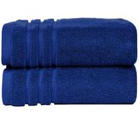 WovenWonder Pack of 2 Super Jumbo Bath Sheets (100 x 200 cm-600GSM) Luxury 100% Egyptian Cotton Soft Extra Large Bath Sheet Towels Highly Absorbent & Quick Dry Hotel Quality Towel Set (Blue)