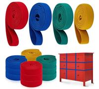 Wovnet 12 Pcs Extra Large Moving Rubber Bands for Furniture, 4 Assorted Colors: Red, Blue, Green, Yellow (Rubber, Unit Count: 12)