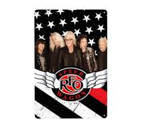 WovRHhyP REO Rock Band Speedwagon Metal Sign Decor Wall Art Indoor Decorative Plaque Poster Tin Sign Beautiful Door Sign for Bedroom Retro Metal Hanging Picture for Cafes/Bar/Garage (8x12Inch)