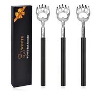 WOVTE Bear Claw Extendable Back Scratcher 3Pack, Stocking Stuffers for Men Women Adults, Mothers Day Fathers Day Birthday Christmas Gifts for Men Women Mom Dad Husband