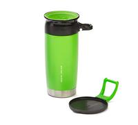 WOW - Double-Walled SS Bottle 400 ml - Green/Black