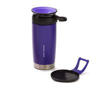 WOW - Double-Walled SS Bottle 400 ml - Purple/Black