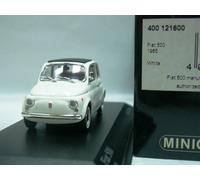 WOW EXTREMELY RARE Fiat 500F Closed Roof 1965 White 1:43 Minichamps-850/ Spark