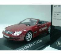 WOW EXTREMELY RARE Mercedes R230 SL500 2001 Red Met 1:43 Minichamps-Spark