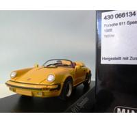 WOW EXTREMELY RARE Porsche 911 930 Speedster 1988 Yellow 1:43 Minichamps-Spark