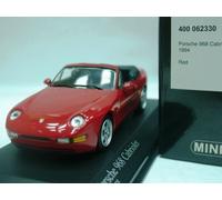 WOW EXTREMELY RARE Porsche 968 3.0L Cabriolet 1994 Red 1:43 Minichamps-924/944