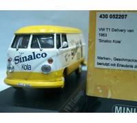 WOW EXTREMELY RARE VW Bulli T1 Face 2 D.Van 1963 Sinalco Kola 1:43 Minichamps-T2