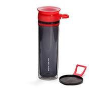 WOW GEAR 360 Double Walled Tritan Water Bottle, Red, 20 Oz / 600 Ml