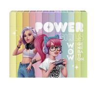 WOW GENERATION Kids 12pcs Pastel Rainbow Dual Tip Colouring Markers For Journals, Notebooks, School Office Supplies