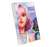 WOW GENERATION - Shiny Transfer Artistic Set, Creative Crafts for Girls with Decorative Stickers