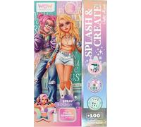 WOW GENERATION - Splash and Create, Create Your Outfits, Water Spray, Decorative Gems, CDU (6X2)