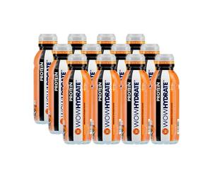 WOW HYDRATE Protein Water, Tropical Flavour Protein Drink, Natural Flavourings, Healthy Hydration, 10g Protein, Low Calorie, Sugar Free & Fat Free, Your Everyday Protein Boost, 12 x 500ml