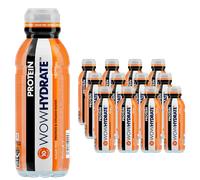 WOW HYDRATE Protein Water, Tropical Flavour Protein Drink, Natural Flavourings, Healthy Hydration, 10g Protein, Low Calorie, Sugar Free & Fat Free, Your Everyday Protein Boost, 12 x 500ml