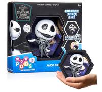WOW! PODS 4D Disney Jack Skellington | Unique Connectable Collectable Bobble-head figure that Bursts from their World into Yours | Wall or Shelf Display | Disney Toys and Gifts