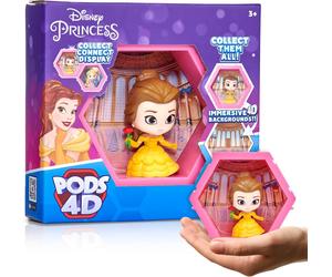 WOW PODS 4D Disney Princess Belle Connectable Collectable Bobble-head Figure