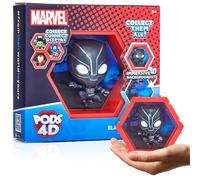 WOW! PODS 4D Marvel Black Panther Age 3+ | Unique Connectable Collectable Bobble-head figure that Bursts from their World into Yours | Wall or Shelf Display | Marvel Toys and Gifts | Series 1 no. 411