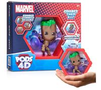 WOW! PODS 4D MARVEL Groot | Connectable Collectable Bobble-head figure that Bursts from their World into Yours | Wall or Shelf Display | MARVEL Toys and Gifts | Series 1 no. 409