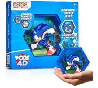 WOW! PODS 4D Sonic the Hedgehog | Unique Connectable Collectable Bobble-head figure that Bursts from their World into Yours | Wall or Shelf Display |Sonic Toys and Gifts | Series 1 no. 479