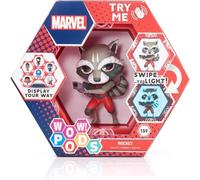 WOW! PODS Guardians Of The Galaxy - Rocket, Superhero Light-Up Bobble-Head Figure, Official Marvel Collectable Toys and Gifts