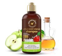 WOW Skin Science Apple Cider Vinegar Shampoo - Hair Growth Shampoo For Thinning Hair & Dandruff - Parabens & Sulfate Free (Brown, 16.9 Fl Oz)