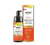 Wow Skin Science Brightening Vitamin C Foaming Face Wash - With Lemon & Orange Essential Oils - For Skin Brightening - No Parabens, Sulphate, Silicones & Color, 100 Ml