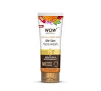 WOW Skin Science Ubtan Face Wash with Chickpea Flour, Turmeric, Saffron, Almond Extract, Rose Water & Sandalwood Oil - No Sulphate, Parabens, Silicones & Color 100ml