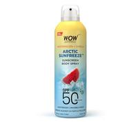 WOW Skin Science Watermelon + Omega Sunfreeze Sunscreen Spray | SPF 50 P 7°C Cooling Effect | UV Rays + Pollution Defense | Lightweight, Non-Greasy & Invisible Finish | 100ml