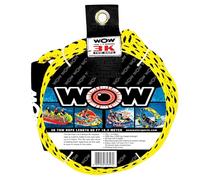 WOW Sports 3k 60 ft. Tow Rope with Floating Foam Buoy 1 2 or 3 Person Tow Rope for Boating, 17-3030